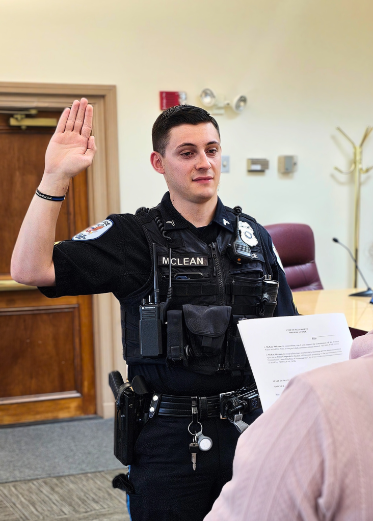 Officer mckay mclean sworn in Corporal