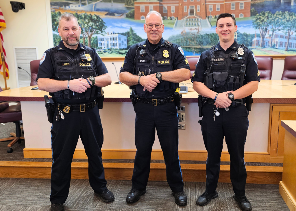 MOTE, LORD AND MCLEAN group photo for Police Department swearing in